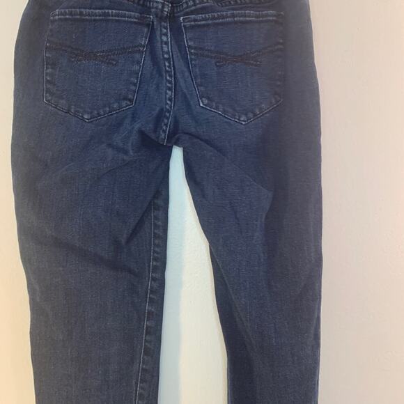 GAP Girl’s Super Skinny Dark Wash Adjustable Waist Snap Ankle Jeans / Size: 8R - Picture 11 of 12